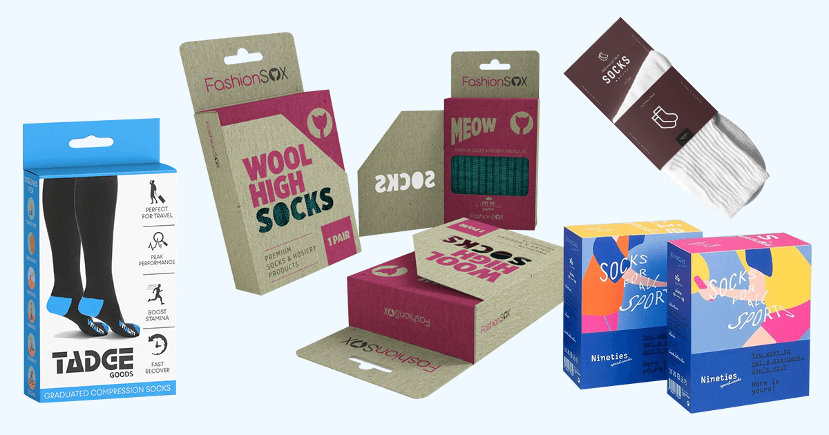 Socks Packaging Boxes — AnyCustomBox