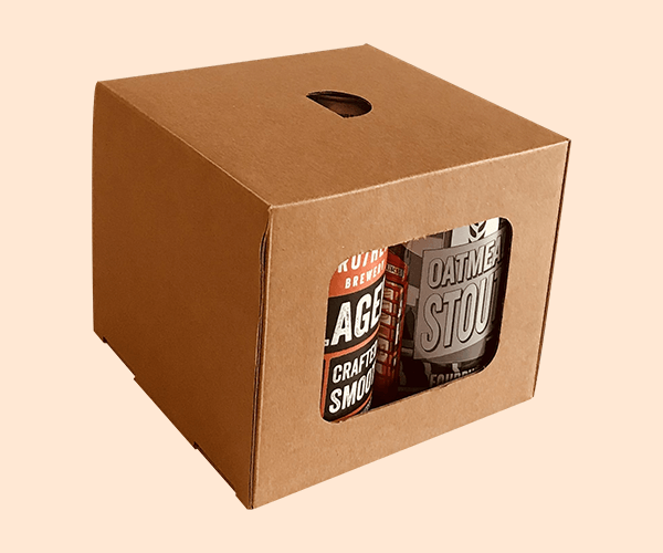 4-Pack Beer Can Carrier & Tote Boxes