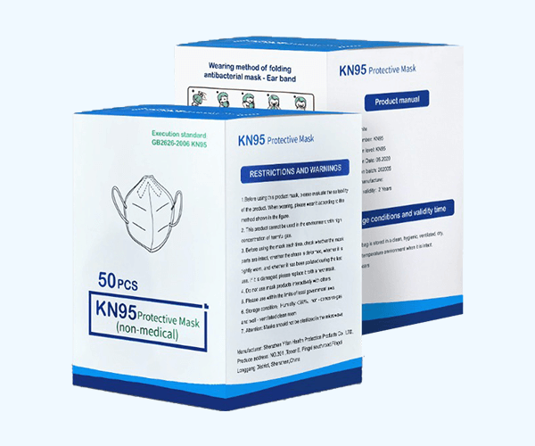 KN95 Protective Mask Box Packaging