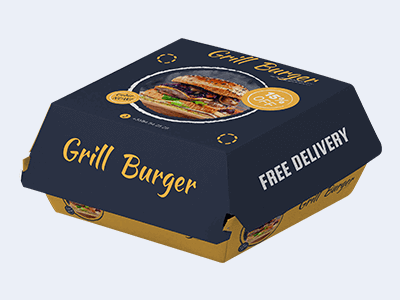Custom Printed Burger Boxes